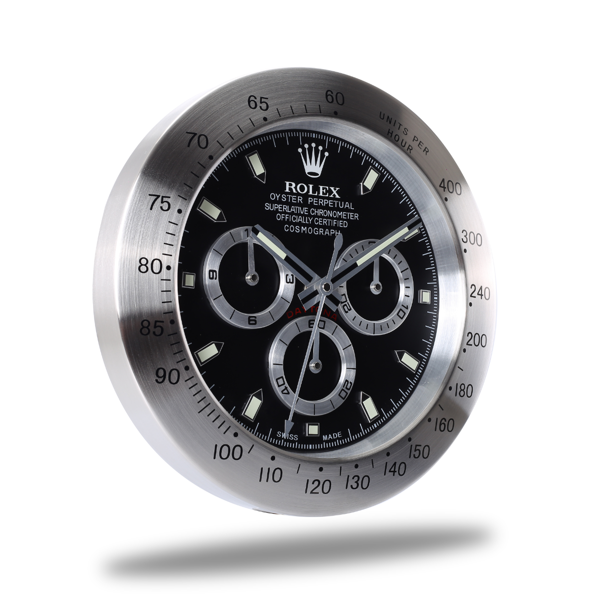 Rolex Wanduhr Daytona Sleek Silver