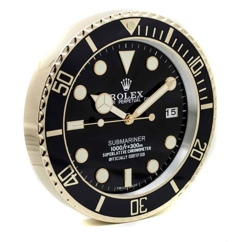 Submariner Wall Clock - Gold