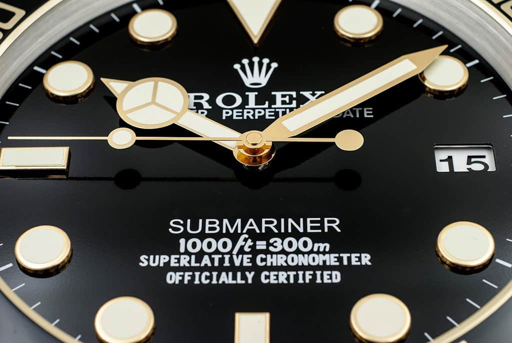 Submariner Wall Clock - Gold