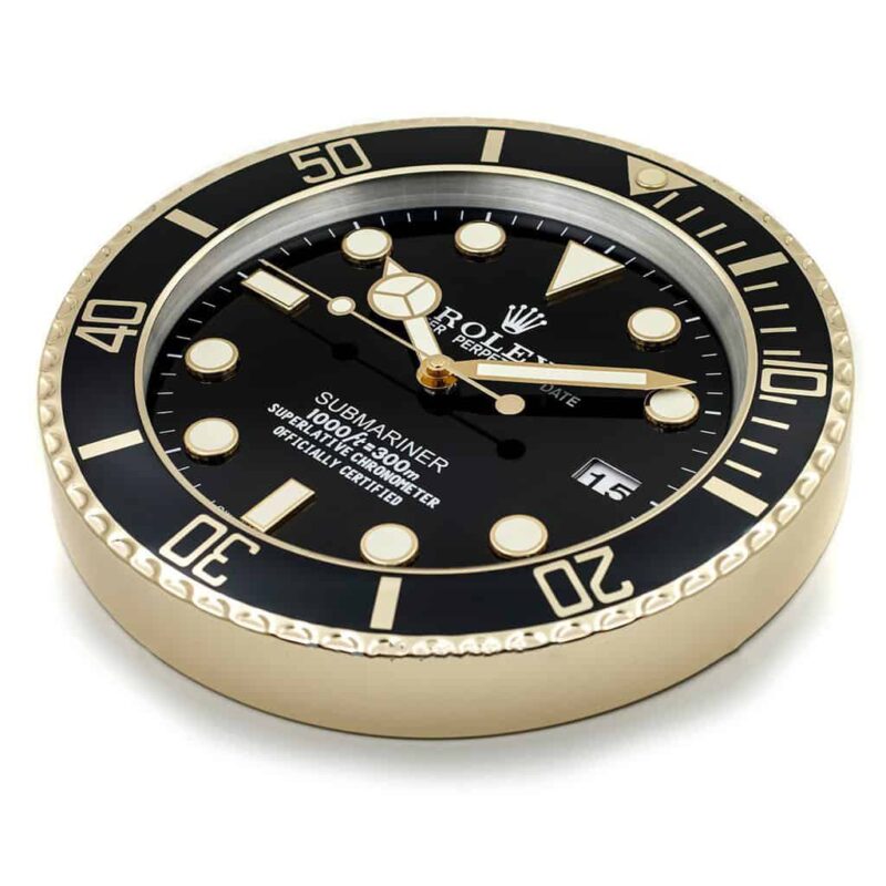 Submariner Wall Clock - Gold