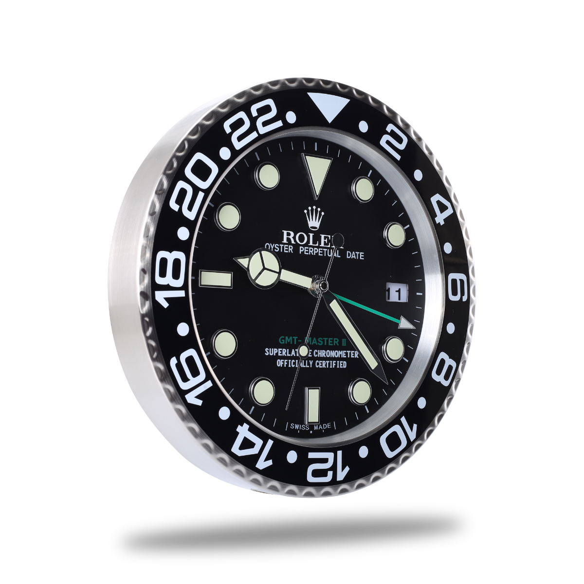 GMT Master Wall Clock - Black Silver