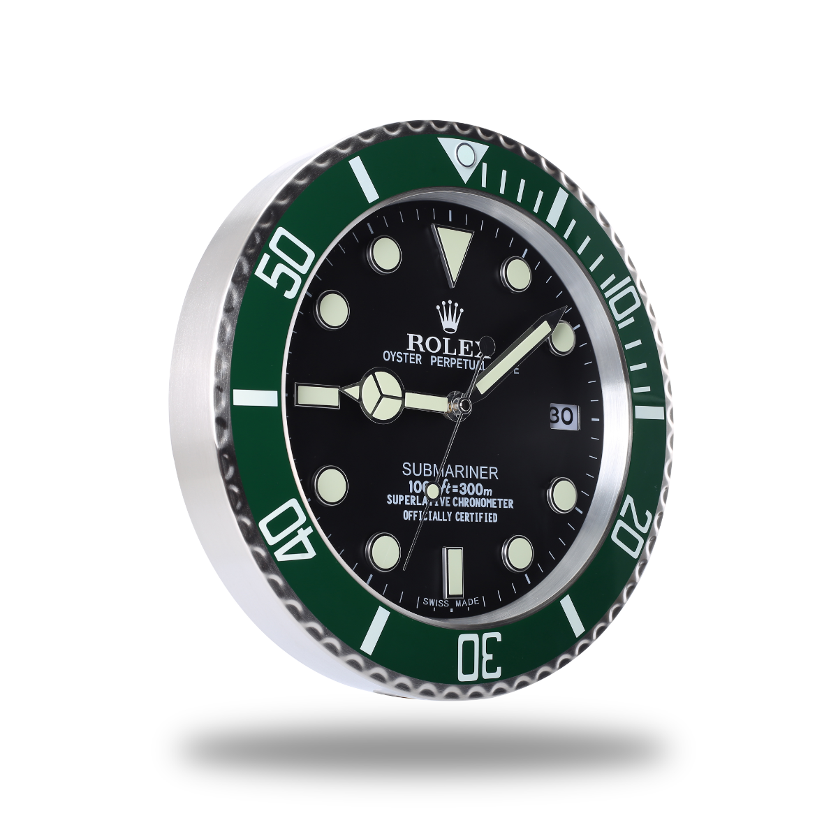 Submariner Wall Clock - Green Black