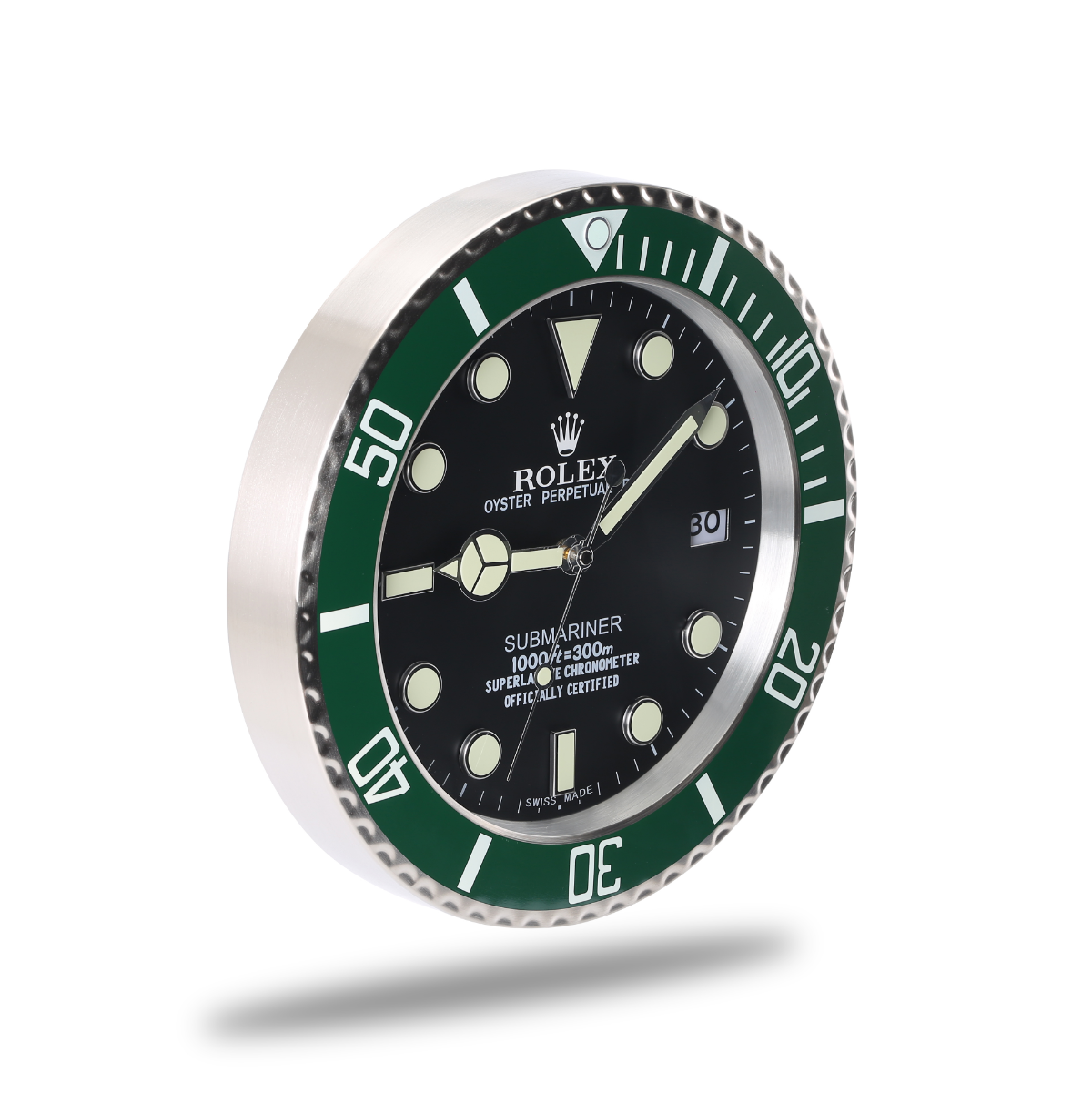 Submariner Wall Clock - Green Black